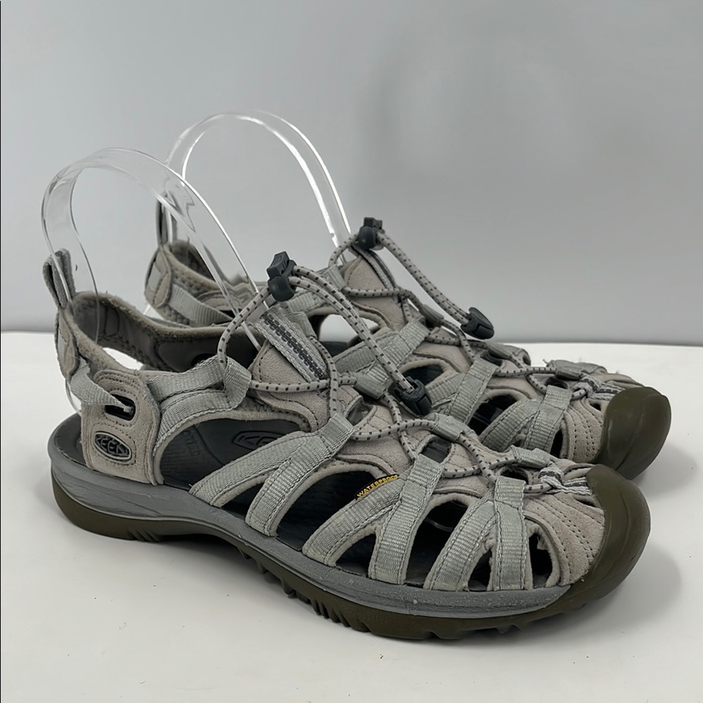 Keen Women's Sandals Gray Olive Green Tactical Bungee